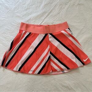 Nike Court Dri-Fit Women's Tennis Skirt Skort Size Small Orange White Navy